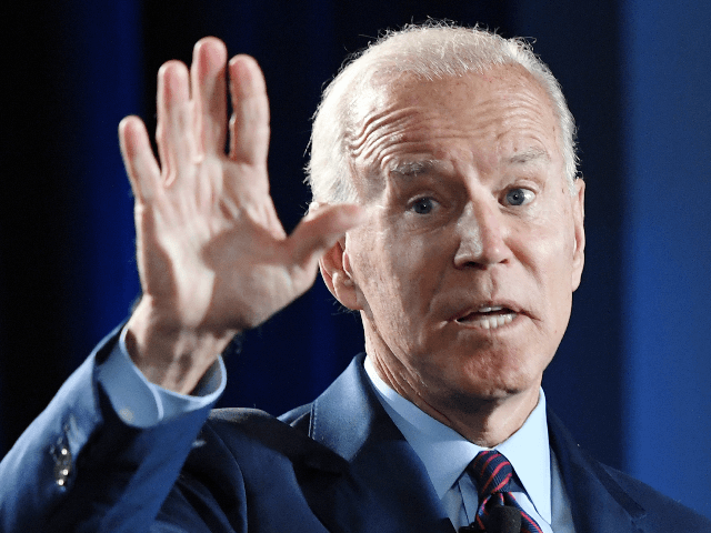Democratic presidential candidate and former U.S. Vice President Joe Biden speaks during the 2020 Public Service Forum hosted by the American Federation of State, County and Municipal Employees (AFSCME) at UNLV on August 3, 2019 in Las Vegas, Nevada. Nineteen of the 24 candidates running for the Democratic party's 2020 …