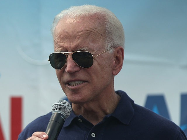DES MOINES, IOWA - AUGUST 08: Democratic presidential candidate and former U.S. Vice President Joseph Biden delivers a campaign speech at the Des Moines Register Political Soapbox at the Iowa State Fair on August 08, 2019 in Des Moines, Iowa. 22 of the 23 politicians seeking the Democratic Party presidential …