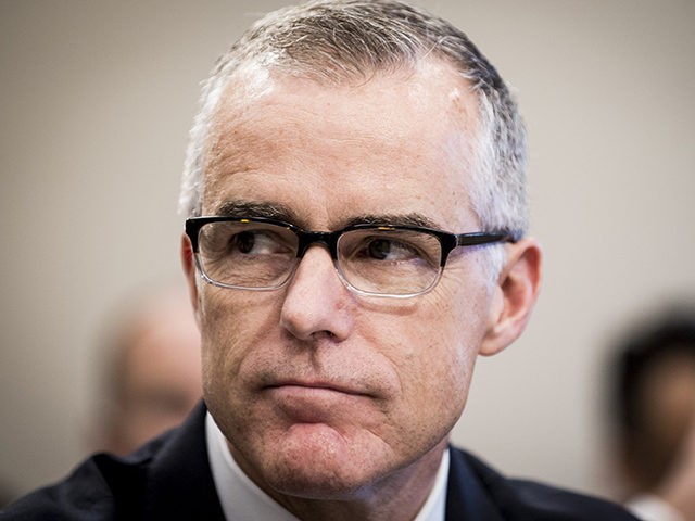 WASHINGTON, DC - JUNE 21: Acting FBI Director Andrew McCabe testifies before a House Appropriations subcommittee meeting on the FBI's budget requests for FY2018 on June 21, 2017 in Washington, DC. McCabe became acting director in May, following President Trump's dismissal of James Comey. (Photo by Pete Marovich/Getty Images)