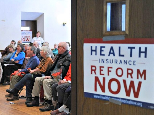 People attending a healthcare rally in Maryland. Photo: Tim Sloan/AFP via Getty Images