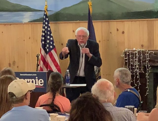 Bernie Sanders in New Hampshire (Joel Pollak / Breitbart News)