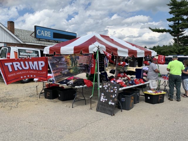 Trump vendor in New Hampshire (Joel Pollak / Breitbart News)