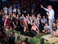 Beto O'Rourke confronted by pro-life question (Joel Pollak / Breitbart News)