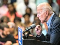 ROCK HILL, SC - AUGUST 29: Democratic presidential candidate and former US Vice President Joe Biden addresses a crowd at a town hall event at Clinton College on August 29, 2019 in Rock Hill, South Carolina. Biden has spent Wednesday and Thursday campaigning in the early primary state. (Photo by …