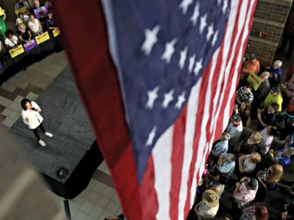 DAVENPORT, IOWA - AUGUST 12: Democratic presidential candidate U.S. Sen. Kamala Harris (D-