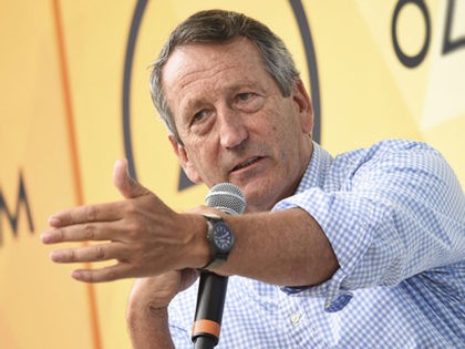 Republican politician Mark Sanford speaks at OZY Fest in Central Park on Saturday, July 21