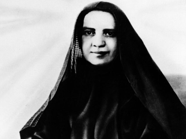 Mother Frances Xavier Cabrini, the first American citizen to be canonized by the Roman Cat