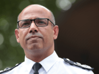 LONDON, ENGLAND - JULY 09: Assistant Commissioner of Specialist Operations Neil Basu at New Scotland Yard reads a statement to the media outside New Scotland Yard on July 9, 2018 in London, England. Police have launched a murder enquiry after Dawn Sturgess, 44, died after being exposed to the nerve …