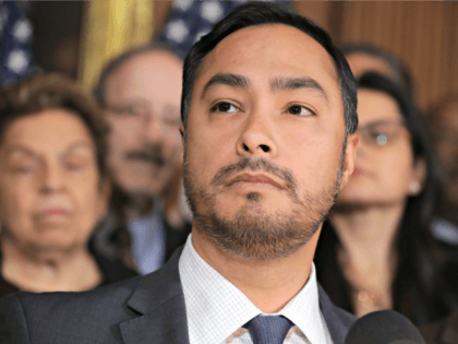 WASHINGTON, DC - FEBRUARY 25: Rep. Joaquin Castro (D-TX) speaks during a news conference about the resolution he has sponsored to terminate President Donald Trump's emergency declaration February 25, 2019 in Washington, DC. The House is expected to vote on and pass a resolution this week that would abolish Trump's …