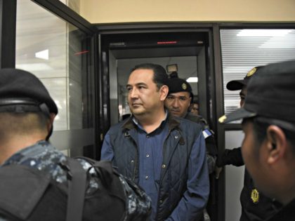 Sammy Morales, brother of Guatemalan President Jimmy Morales, appears in court after being arrested on alleged corruption charges in Guatemala City on January 18, 2017. / AFP / JOHAN ORDONEZ (Photo credit should read JOHAN ORDONEZ/AFP/Getty Images)
