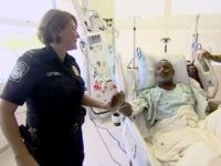 CBP Marcelino Serna/Tornillo Port Director Donna Sifford is reunited with Christopher Grant following Saturday's Walmart Shooting in El Paso. (Photo: CNN Video Screenshot)