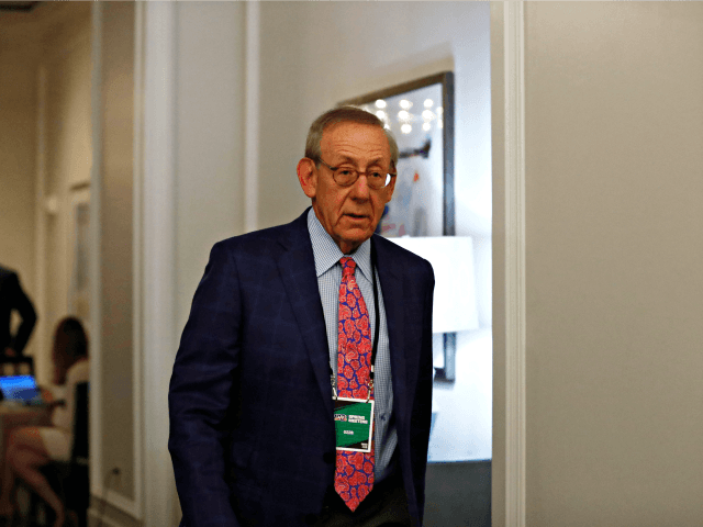 Miami Dolphins owner, Stephen Ross arrives during the NFL owners meeting on Wednesday, May 22, 2019, in Key Biscayne, Fla. (AP Photo/Brynn Anderson)