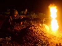 In this photo taken on May 15, 2019 Afghan National Army (ANA) soldiers take part in a military exercise at a base in Guzara district in Herat province. (Photo by HOSHANG HASHIMI / AFP) (Photo credit should read HOSHANG HASHIMI/AFP/Getty Images)