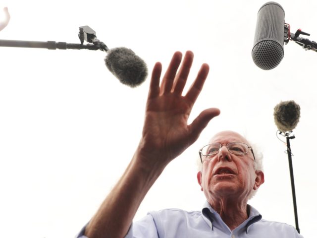 DES MOINES, IOWA - AUGUST 11: Democratic presidential candidate Sen. Bernie Sanders (I-VT)