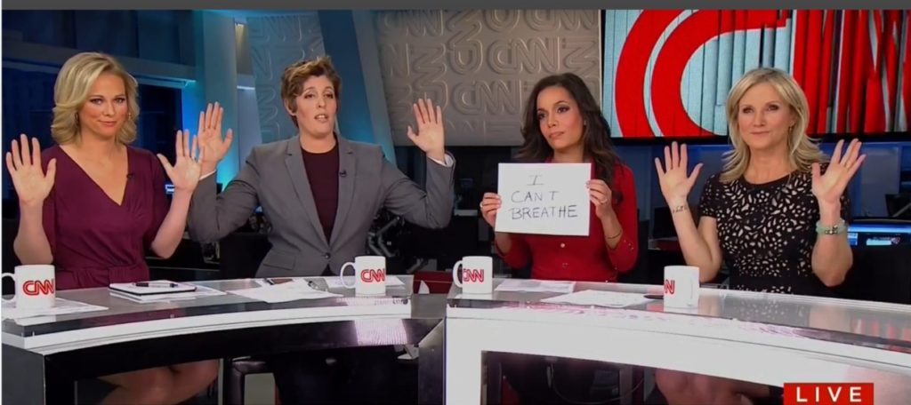 CNN Hands Up Don't Shoot (CNN / Screenshot)