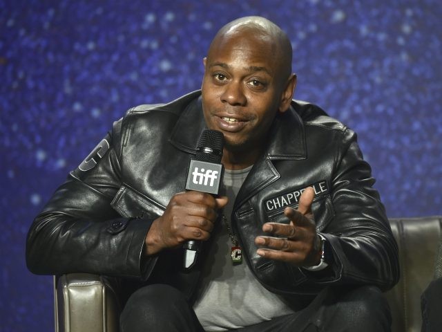 Dave Chappelle speaks at the press conference for "A Star Is Born" on day 4 of t