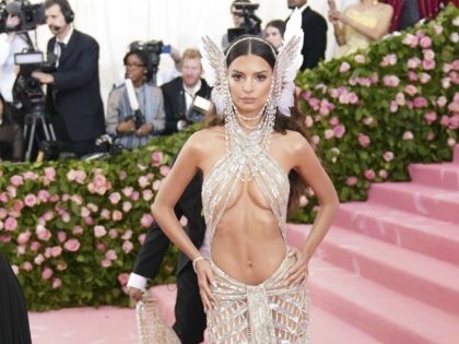 Photo by: Elaine Wells/STAR MAX/IPx 2019 5/6/19 Emily Ratajkowski at the 2019 Costume Institute Benefit Gala celebrating the opening of "Camp: Notes on Fashion". (The Metropolitan Museum of Art, NYC)