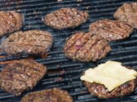 hamburgers on a grill