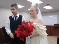 Reports said newlyweds Harley Morgan, 19, and Rhiannon Boudreaux, 20, were merging onto Highway 87 when a pickup truck towing a tractor-trailer collided with their vehicle.