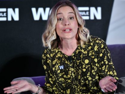 Piper Perabo, Actor and activist, speaks during the 6th Annual Women Rule Summit at a hotel in Washington, DC on December 11, 2018. (Photo by MANDEL NGAN / AFP) (Photo credit should read MANDEL NGAN/AFP/Getty Images)