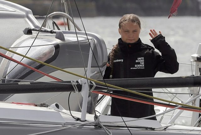 CO2 row over climate activist Thunberg's yacht trip to New York