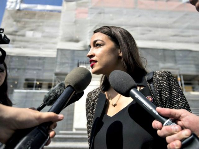 Rep. Alexandria Ocasio-Cortez just released a multi-part legislative blueprint to build a more equitable and sustainable nation, what’s she’s calling “A Just Society.” CQ-Roll Call, Inc via Getty Images