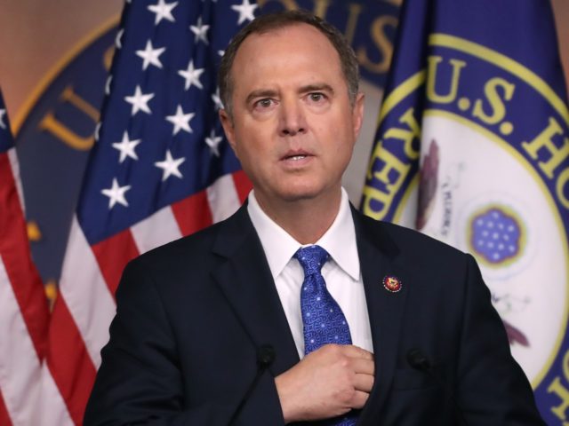 WASHINGTON, DC - SEPTEMBER 25: House Intelligence Chairman Rep. Adam Schiff (D-CA) speaks to the media one day after House Speaker Nancy Pelosi (D-CA) announced that Democrats will start an impeachment injury of U.S. President Donald Trump, on September 25, 2019 in Washington, DC. Yesterday Pelosi announced a formal impeachment …