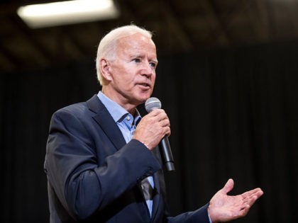 ROCK HILL, SC - AUGUST 29: Democratic presidential candidate and former US Vice President Joe Biden addresses a crowd at a town hall event at Clinton College on August 29, 2019 in Rock Hill, South Carolina. Biden has spent Wednesday and Thursday campaigning in the early primary state. (Photo by …
