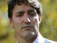 WINNIPEG, MB - SEPTEMBER 19: Canadian Prime Minister Justin Trudeau addresses the media regarding photos and video that have surfaced in which he is wearing dark makeup on September 19, 2019 in Winnipeg, Canada. Three separate incidents came to light yesterday where Trudeau was wearing dark makeup as part of …