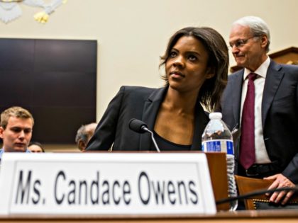 WASHINGTON, DC - APRIL 09: Candace Owens of Turning Point USA arrives before testifying during a House Judiciary Committee hearing discussing hate crimes and the rise of white nationalism on Capitol Hill on April 9, 2019 in Washington, DC. Internet companies have come under fire recently for allowing hate groups …