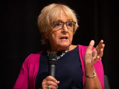 LONDON, ENGLAND - SEPTEMBER 02: Labour MP Dame Margaret Hodge speaks during the 'Jewish Labour Movement Conference' on September 2, 2018 in London, England. (Photo by Dan Kitwood/Getty Images)