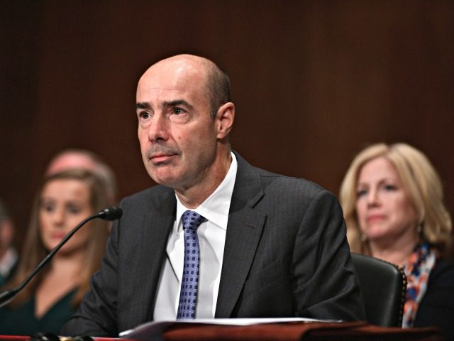 WASHINGTON, DC - SEPTEMBER 19: Eugene Scalia attends his confirmation hearing to become the next U.S. Labor Secretary in front of the the U.S. Senate Committee on Health, Education, Labor and Pensions (HELP) on September 19, 2019 in Washington, DC. Scalia, son of late Supreme Court Justice Antonin Scalia is …