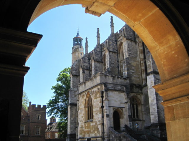 TO GO WITH AFP STORY BY GUY JACKSON The Eton College Chapel is pictured at Eton school, we