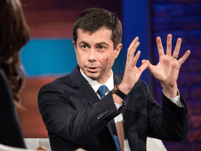 Democratic presidential candidate South Bend Mayor Pete Buttigieg participates in the Blac