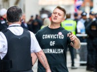 LONDON , UNITED KINGDOM - JULY 11: British far-right activist and former leader and founder of English Defence League (EDL), Tommy Robinson, whose real name is Stephen Yaxley-Lennon, arrives at the Old Bailey on July 11, 2019 in London, England. Tommy Robinson will be sentenced this morning after he was …