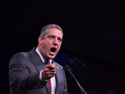 2020 US Democratic Presidential hopeful Representative for Ohio's 13th congressional district Tim Ryan speaks on-stage during the Democratic National Committee's summer meeting in San Francisco, California on August 23, 2019. (Photo by JOSH EDELSON / AFP) (Photo credit should read JOSH EDELSON/AFP/Getty Images)
