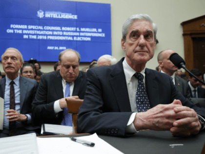 Former Special Counsel Robert Mueller testifies before the House Intelligence Committee about his report on Russian interference in the 2016 presidential election in the Rayburn House Office Building July 24, 2019 in Washington, DC. Mueller testified earlier in the day before the House Judiciary Committee in back-to-back hearings on Capitol …