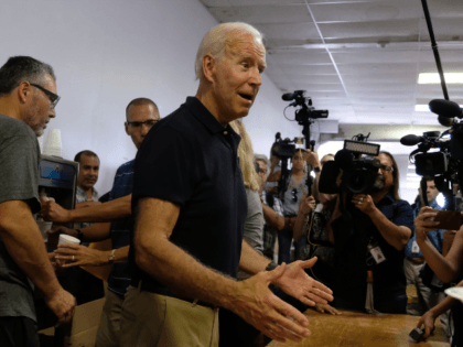 Democratic presidential candidate and former US Vice President Joe Biden campaigns on September 2, 2019 in Cedar Rapids, Iowa. Biden spoke at the Hawkeye Area Labor Council Picnic and was among several Democratic presidential candidates who attended the Labor Day event. (Photo by Alex Wroblewski/Getty Images)