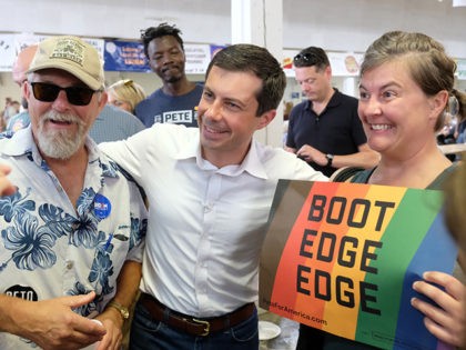 CEDAR RAPIDS, IA - SEPTEMBER 02: Democratic presidential candidate, mayor of South Bend, Indiana Pete Buttigieg campaigns on September 2, 2019 in Cedar Rapids, Iowa. Buttigieg attended the Hawkeye Area Labor Council Picnic and was among several Democratic presidential candidates who attended the Labor Day event. (Photo by Alex Wroblewski/Getty …