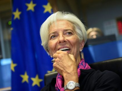 Christine Lagarde, President-designate of the European Central Bank (ECB), speaks prior to attending a European Parliament's Committee on Economic Affairs at the EU Parliament in Brussels on September 4, 2019. (Photo by JOHN THYS / AFP) (Photo credit should read JOHN THYS/AFP/Getty Images)