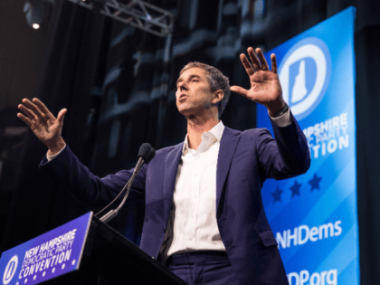 Democratic presidential candidate, former Rep. Beto O'Rourke (D-TX) speaks during the New Hampshire Democratic Party Convention at the SNHU Arena on September 7, 2019 in Manchester, New Hampshire. Nineteen presidential candidates will be attending the New Hampshire Democratic Party convention for the state's first cattle call before the 2020 primaries. …