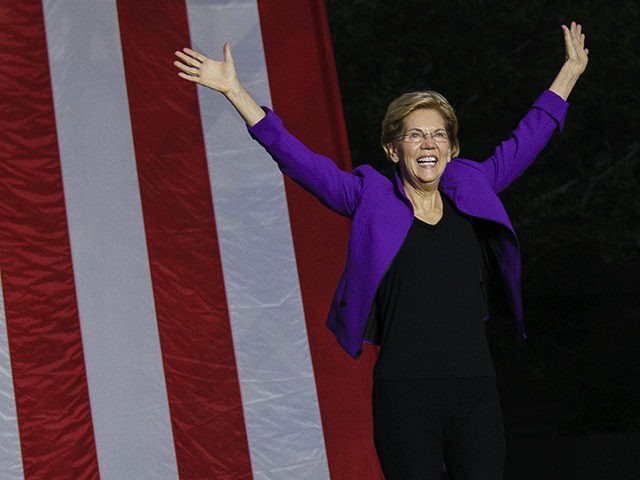 NEW YORK, NY - SEPTEMBER 16: 2020 Democratic presidential candidate Sen. Elizabeth Warren
