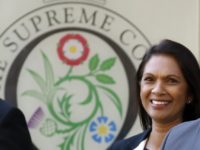 Anti-Brexit campaigner Gina Miller leaves the Supreme Court in central London, on the second day of the hearing into the decision by the government to prorogue parliament on September 18, 2019. - Prime Minister Boris Johnson's lawyer told Britain's Supreme Court on Wednesday that it was not for judges to …