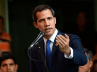 Venezuelan opposition leader and self-proclaimed acting president Juan Guaido speaks during a press conference at the Chacao Theater in Caracas on September 19, 2019. - Venezuela's socialist government on Wednesday called on the United States to restore diplomatic ties with Caracas after it opened talks with fringe opposition parties. The …