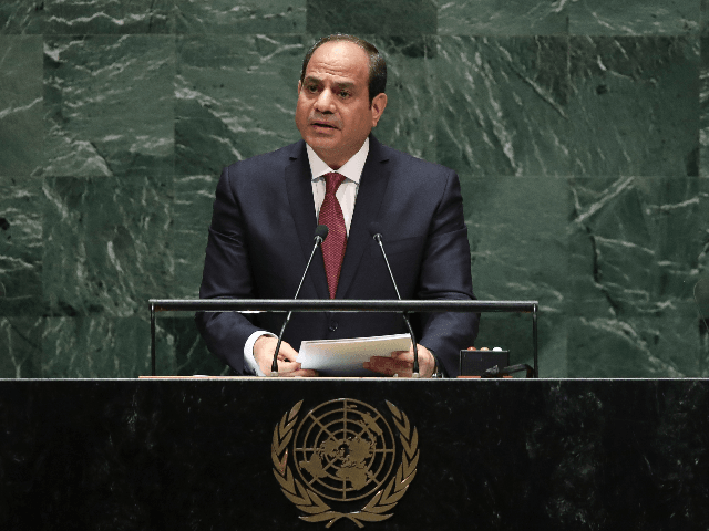 President of Egypt Abdel Fattah el-Sisi addresses the United Nations General Assembly at U