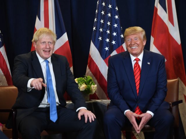 US President Donald Trump and British Prime Minister Boris Johnson hold a meeting at UN He