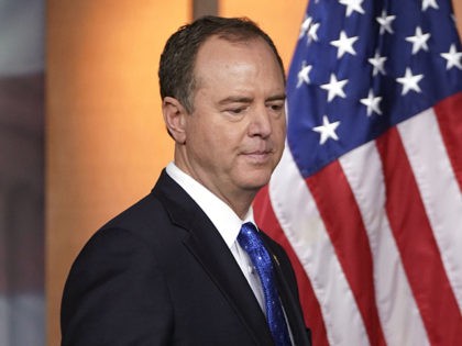 House Intelligence Committee Chair Adam Schiff speaks at the US Capitol in Washington, DC