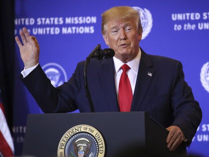 NEW YORK, NY - SEPTEMBER 25: U.S. President Donald Trump holds a press conference on the sidelines of the United Nations General Assembly on September 25, 2019 in New York City. Speaker of the House Nancy Pelosi announced yesterday that the House will launch a formal impeachment inquiry into President …