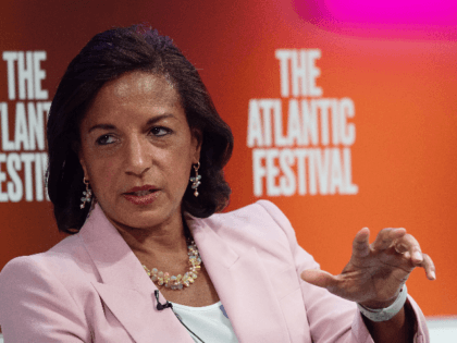 Former National Security Advisor Susan Rice speaks at the Atlantic Festival in Washington,