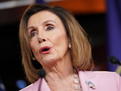 US Speaker of the House Nancy Pelosi speaks at a press conference on Capitol Hill in Washi